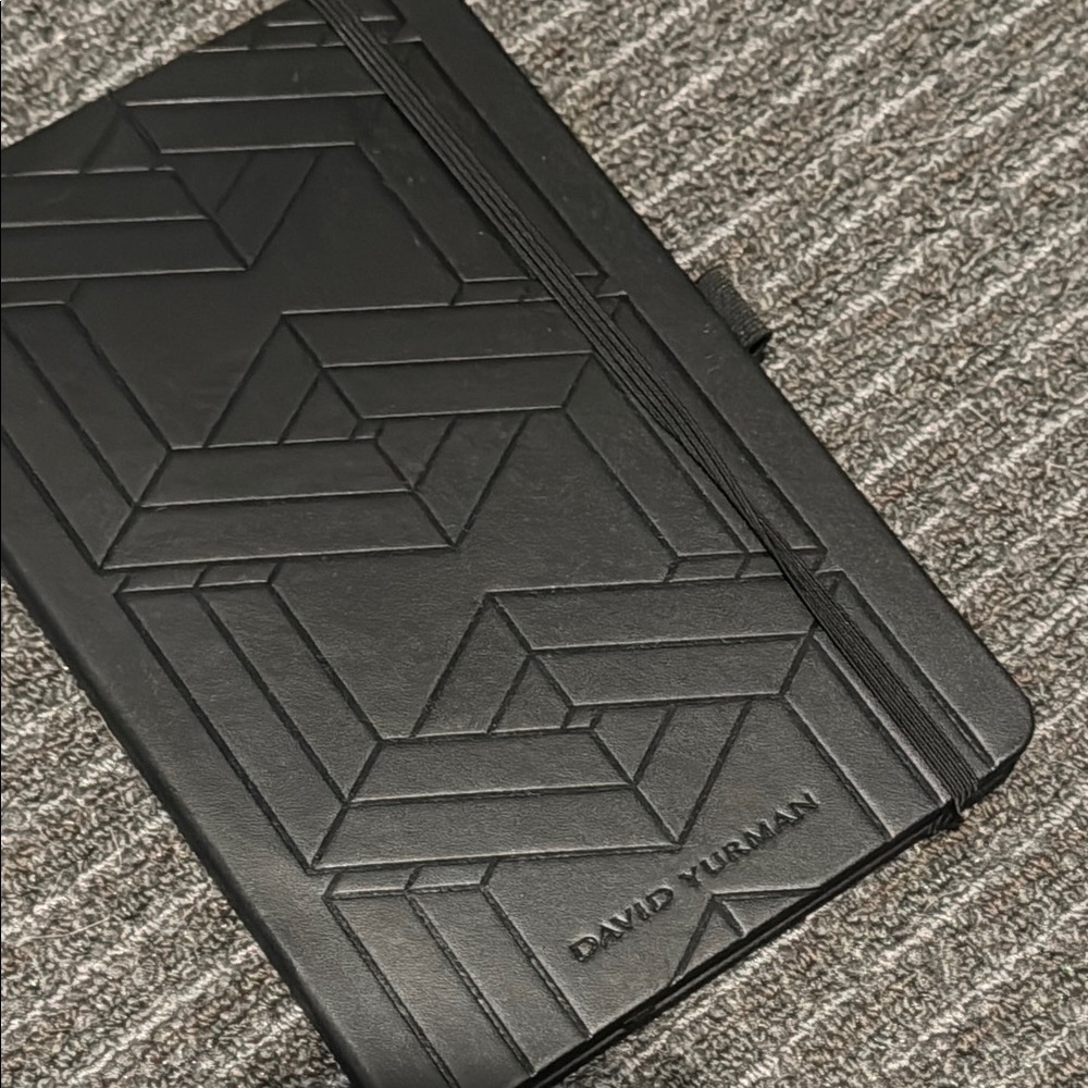 David Yurman Black Embossed Notebook